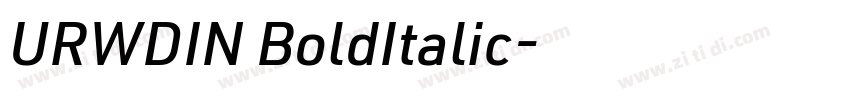 URWDIN BoldItalic字体转换